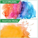 Watercolor Paint set, 48 Colors Premium Solid Watercolor Half Pans in Tin Box, 1 refillable Water Brush Pen, Art Pigment Kit Perfect for Artists Students Kids Beginners and Art Lovers by TinyTreasures Baby Boutique