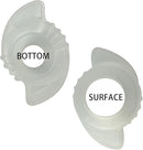 2 Pack door knobs cover,Door Handle Extension, Soft Rubberized Doorknob Extension, Converts Knob Style Doors to Handles for Easy Accessibility, Door knob Grips Fits Door Knobs (Transparent-2 PCS) by TinyTreasures Baby Boutique