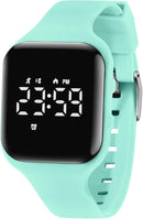 Kids Watches for Girls Boys Digital Sport Watch with Step Counter Pedometer Vibration Alarm Clock, No App Waterproof Fitness Tracker Kids Watch Boys Girls Teens Students Ages 5-16 by TinyTreasures Baby Boutique
