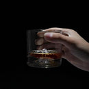 Mount Rainier Heavy Crystal Whiskey Glasses Gift Set of 2, Thick Freezable Bourbon Glass 1lb Each, Premium Whiskey Gifts for Men, Frozen Crystal Chills Cocktails, 10 oz by CozyNest Decor