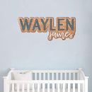 Personalized Wooden Name sign for nursery, Custom Baby name sign, Rustic wood Nursery decor for boys, Baby shower, Kids room door hanging gift/3 by TinyTreasures Baby Boutique