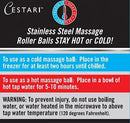 Massage Ball Hot Cold Roller Ball - Relieve Muscle Pain Fast - Stainless Steel Gel Balls for Heat or Ice Therapy-Feet Pain-Plantar Fasciitis-Back Ache-Myofascial Release–Deep Tissue Trigger Points by CozyNest Decor