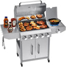Bestfire 68,000 BTU 5 Burner Propane Gas Grill with Side Burner-Professional-Grade Stainless Steel Outdoor BBQ Grill-647 sq in Cooking Space&Porcelain Cast Iron Grrates-Patio Cart Design for Backyard by GreenHaven Gardens