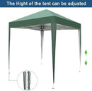 Outvita 6.5x6.5ft Pop Up Canopy Tent, Outdoor Instant Shelter Folding Canopy with Carry Bag for Commercial Events, Party, Backyard BBQ, Camping Green by GreenHaven Gardens