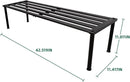 Metal Plant Stand, Rust-proof Aluminum Display Rack, Plants Display Stands Decoration Racks for Living Room Garden Balcony Patio (Ebony, 41.3Inch Tall Leg) by GreenHaven Gardens