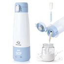BEBOAN Portable Bottle Warmer for Travel On The Go, Portable Milk Warmer 5-Temp Setting with Lock 12oz Large Capacity, Cordless for Heating Breast Milk Charging with 55w Charger to Get Fast Charging by TinyTreasures Baby Boutique