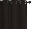 NICETOWN Patio Blackout Curtain Panels - Thermal Insulated Grommet Blackout Drapes Light Blinds Room Darkening Window Treatments for Villa/Cottage (2 Panels, W80 x L95, Toffee Brown) by TinyTreasures Baby Boutique