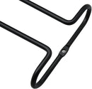 10 Inch Wine Glass Rack Under Cabinet Shelf Stemware Storage Hanging Hanger Organizer Glasses Holder with Drying Under Counter Metal for Kitchen and Bar Set of 4 Black by CozyNest Decor