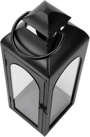 Bdor 16 Inches Metal and Tempered Glass Candle Lantern - Premium Outdoor Lantern, Decorative Lanterns with Handcrafted Design for Patio, Garden & Indoor Decor by CozyNest Decor