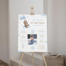 Generic Personalized Beary First Birthday Milestone Poster, Teddy Bear Photo Milestone Sign, Boho Brown Bear Party Stats Board, Design 07 by TinyTreasures Baby Boutique