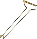 TrueCraftware- 24-Inch Wine Glass Rack Brass Finish Set of 2- Stemware Rack Wire Hanging Rack Under Cabinet Wine Glass Stemware Holder Glass Storage Hanger Organizer for Kitchen and Bar by CozyNest Decor