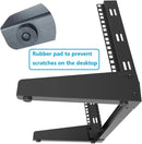 JINGCHENGMEI 6U Desktop Network Rack 19 inches Small Open Frame Rack 2 Post Free-Standing Tabletop Rack for Patch Panel, Data, AV, IT,Studio or Computer Equipment (6U) by GreenHaven Gardens