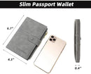 Mudono Passport and Card Holder for Women RFID Blocking Card Case Slim Travel Wallet Change Purse with Vaccine Card Slot by TinyTreasures Baby Boutique