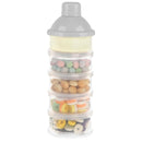 Accmor Formula Dispenser On The Go, 5 Compartments Stackable Formula Container for Travel, Baby Milk Powder Kids Snack Container, BPA Free by TinyTreasures Baby Boutique