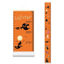 Halloween Baby Height Growth Chart - Canvas Height Chart for Kids Baby Child Toddler Boys Girls Growth Chart for Wall Room Nursery Decor Hangable and Removable Measuring Wall Ruler (C, Beige Wood) by TinyTreasures Baby Boutique