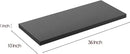Wall Shelf Set of 2, Black Floating Shelves 36 in W x 10 in D x 1 in H, Wooden Floating Wall Shelf with Invisible Brackets for Living Room/Bedroom/Bathroom/Kitchen Storage and Decor by CozyNest Decor
