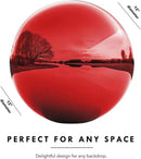 12 Inch Stainless Steel Gazing Globe,v2croft Hollow Ball Mirrored Surface Polished Shiny Sphere,Garden Stainless Steel Gazing Ball for Outdoor Lawn Pond Yard Ornament(red) by GreenHaven Gardens