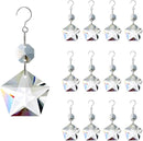 12pcs Crystal Suncatchers, Hanging Crystals Chandelier Prisms for Windows, Rainbow Maker Home Decoration by GreenHaven Gardens