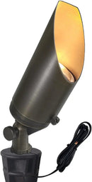 COLOER Die-cast Brass Landscape Spot Lights Outdoor, 12V AC/DC Low Voltage Landscape Spotlights, IP65 Waterproof Outdoor Lighting Fixture(103B, Bronze,1-Pack Without Bulb) by GreenHaven Gardens