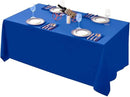 Surmente Blue Tablecloth 90 x 132-inch Rectangular Polyester Table Cloth for Weddings, Banquets, or Restaurants by CozyNest Decor