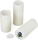 Flameless Flickering Battery Operated Candles 4" 5" 6" 7" 8" 9" Set of 9 Ivory Real Wax Pillar LED Candles with 10-Key Remote and Cycling 24 Hours Timer (Ivory) by GreenHaven Gardens