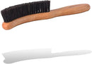 Valentino Garemi Traditional Hat Cleaning Brush | Remove Dust, Dry Stains, Rain Spots, Sweat Marks, Pet or Human Hair | Genuine Boar Hair Made in Germany (Black Bristles) by CozyNest Decor