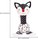 D-KINGCHY Baby Toys 0-12 Months, Black and White Newborn Toys, Soft Plush Rattle Stuffed Animal Toy with Teether and Sound, Developmental Hand Grip Toys (Fox) by TinyTreasures Baby Boutique