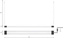 BoostGro LED Grow Light Full Spectrum 5000K Daylight + 660nm Red Linkable Indoor Plant Lighting Fixture Tubes (4 FT, Black) by GreenHaven Gardens
