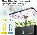 Ahopegarden Indoor Garden Hydroponics Growing System: 10 Pods Plant Germination Kit Aeroponic Herb Vegetable Growth Lamp Countertop with LED Grow Light - Hydrophonic Planter Grower Harvest Lettuce by GreenHaven Gardens