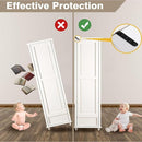Anti Tip Furniture Anchors for Baby Pet Proofing,Furniture Wall Anchor Furniture Dresser Bookshelf Falling Prevention Device for Children (BLACK-2PACK) by TinyTreasures Baby Boutique