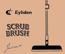 Eyliden X-Large Floor Scrub Brush, 2 in 1 Scrape Brushes with Rubber Squeegee | 55.3" Long Handle, 15" Wide Stiff Bristle Head | Floor Scrubber for Deck Kitchen Shower Bathroom Tub Tile Patio Wall by CozyNest Decor