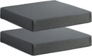 Patio Chair Cushions Non Slip Bottom Chair Pad with Ties Set of 2 Waterproof Square Outdoor Seat Cushion Replacement for Garden Swing Furniture 18x18 Inch, Gray by GreenHaven Gardens