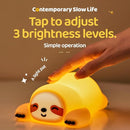 ATSUI Sloth Night Light, LED Squishy Novelty Animal Lamp, Food Grade Silicone, 3 Level Dimmable, Breastfeeding Nursery Nightlight for Room Decor, Funny Gifts Stuff for Boys Girls Baby Children by TinyTreasures Baby Boutique