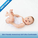 Waterproof Mattress Pad Protector Cotton Hypoallergenic Breathable Mattress Pad Cover, Deep Pocket by TinyTreasures Baby Boutique