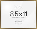 Homeforia 8.5x11 Diploma Frame Bronze, High End Metal 8.5 x 11 Certificate Frames, 11x8.5 Document Frame for Wall or Tabletop, 8.5by11 Letter Size Graduation Frames, Tempered Glass, Wall Kit, Set of 1 by CozyNest Decor