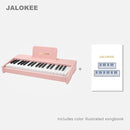 Kids Piano Keyboard, Digital Piano for Kids, Music Educational Instrument Toy, Wood Toy for 3+ Girls and Boys (Pink, 37 Keys) by TinyTreasures Baby Boutique