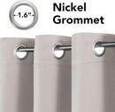 H.VERSAILTEX Premium Blackout Thermal Insulated Room Darkening Curtains for Bedroom/Living Room - Classic Grommet Top (2 Panels, Stone, 52 Inch by 63 Inch) by CozyNest Decor