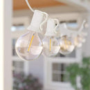 GOOTHY 50Ft LED String Lights, G40 LED Outdoor String Lights with 22 Shatterproof Globe LED Bulbs (2 Spare), Indoor/Outdoor Decoration String Lights for Patio Garden Bistro Backyard -White Wire by GreenHaven Gardens