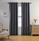 MIUCO Blackout Curtains Room Darkening Thermal Insulated Textured Grommet Curtains for Bedroom 2 Panels 52x95 Inch Dark Grey by TinyTreasures Baby Boutique