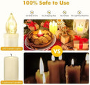 20 PCS Flickering Flameless Window Candle LED Christmas Tree Candle Lights Warm White Battery Operated Electric Taper Candles with Remote Perfect Timer for Home Garden Wedding Parties Decor by GreenHaven Gardens