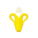 RaZbaby Fruitique Fruit Feeder One-Piece Baby – Larger Opening for Refilling & Fits More Fresh/Frozen Fruit for Teething Relief, Easy to Hold, Safer Design, BPA-Free, Dishwasher Safe - Banana by TinyTreasures Baby Boutique