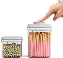 Pop Air Tight Containers Stackable- 2-Pack Cereal Storage Containers with Lids Airtight, Leakproof Pop Up Containers for Organizing, 1.5Qt & 0.5Qt by CozyNest Decor