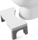 7” Toilet Potty Stool - Proper Posture Squatting Poop Step for Adults, Anti-Slip Lightweight Bathroom Potty Stools for Toilet, Stable & Durable Design, Easy to Clean (1, Grey) by TinyTreasures Baby Boutique