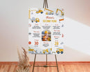 Generic Personalized Construction Birthday Milestone Sign, Boy 1St Birthday Photo Milestone Poster, Dump Truck Milestone Board, Design 09 by TinyTreasures Baby Boutique