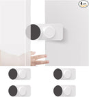 CMINGJ （4 Pack） Adjustable Door Guard Door Stop, Door slam Stopper, Finger Pinch Guard,Revolving Door Stopper for Baby Child Proofing, Anti Door slam, Pet Door Stopper, Easy to Install,White by TinyTreasures Baby Boutique