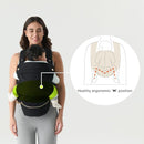 Ergonomic Baby Carrier for Newborns to Toddlers (7-35 lbs) with Adjustable Straps and Belt Bag – Comfortable, Versatile, and Stylish Babywearing Solution by TinyTreasures Baby Boutique