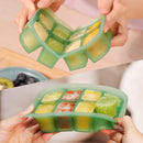 haakaa Silicone Baby Food Freezer Tray with Lid by haakaa - Perfect Storage Container for Homemade Baby Food, Vegetable & Fruit Purees, and Breast Milk, Pea Green by TinyTreasures Baby Boutique