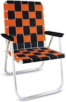 Lawn Chair USA Folding Aluminum Outdoor Patio Lawn Chair | Heavy-Duty Webbed Chairs for Camping, Sports, Beach, Yard & Tailgating | Lightweight Portable | Classic - Halloween Theme by GreenHaven Gardens