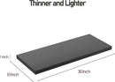 Wall Shelf Set of 2, Black Floating Shelves 30 in W x 10 in D x 1 in H, Wooden Floating Wall Shelf with Invisible Brackets for Living Room/Bedroom/Bathroom/Kitchen Storage and Decor by CozyNest Decor