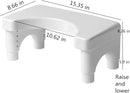 Adjustable Height Toilet Stool, Removable Toilet Step, Attachable Potty Stool, Portable Squat Stool, Bathroom Non-Slip Toilet Auxiliary Step Stool - Family Health Gift (1) by TinyTreasures Baby Boutique